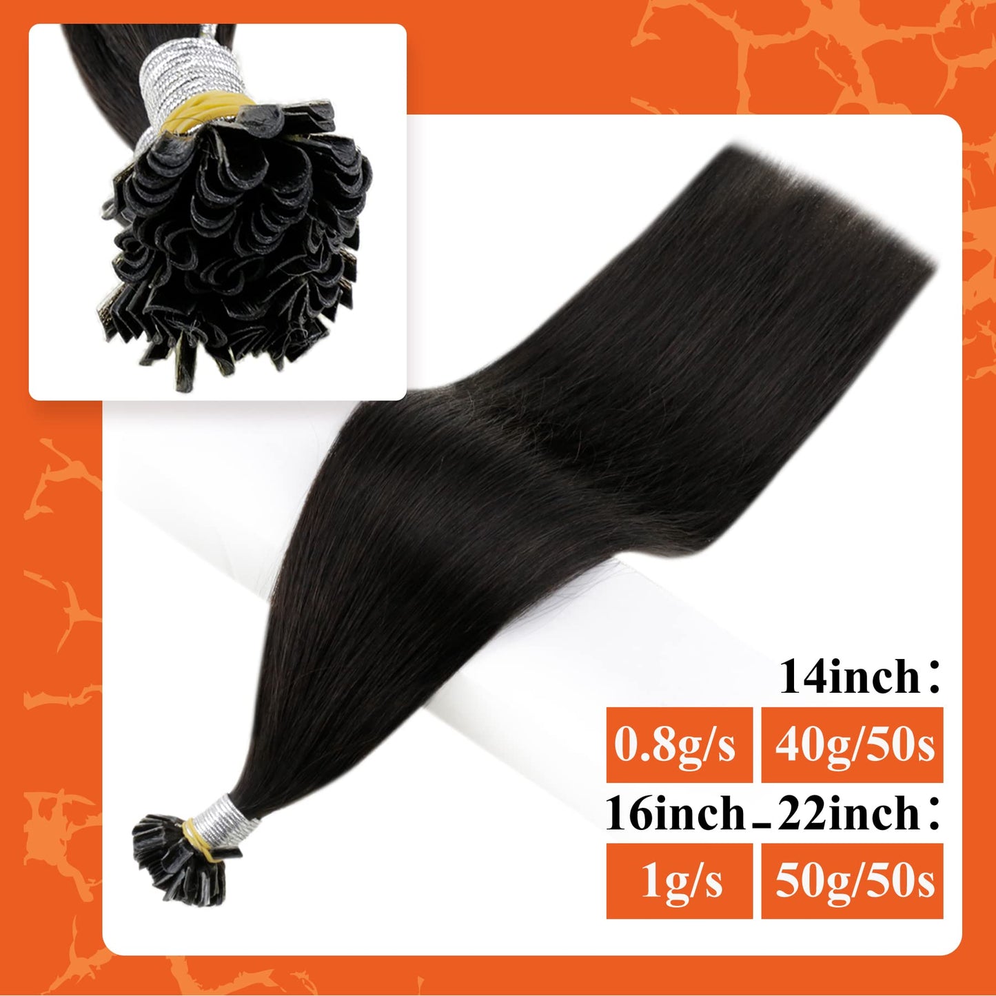 Full Shine Cold Fusion Prebonded Human Hair Extensions with Microbeads Color 18 Ash Blonde Highlighted 613 Blonde Micro Link Straight Hair 22 Inch Natural Hair Extensions for Women 50 Strands