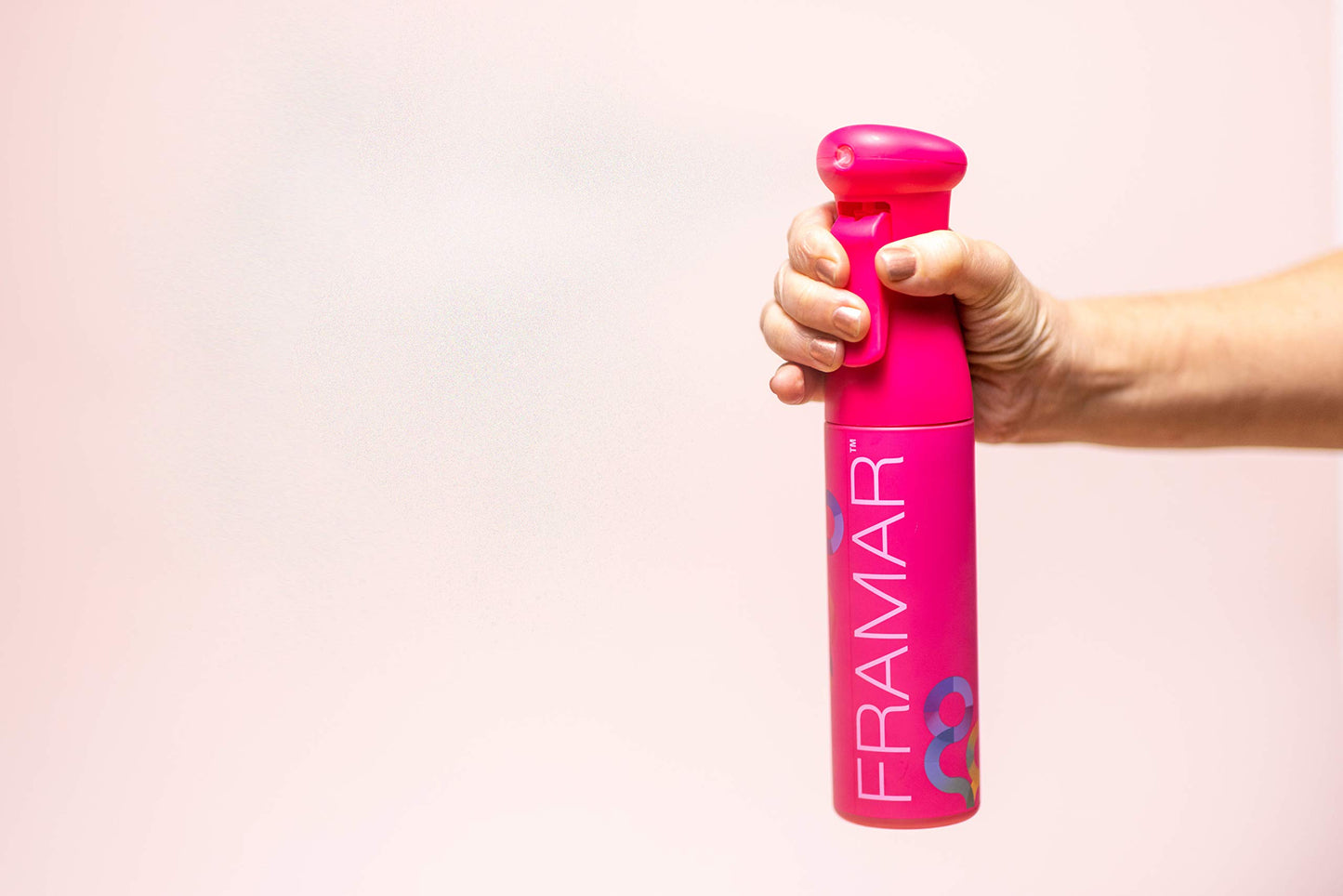 FRAMAR Premium Hair Spray Bottle - Continuous Spray Bottle For Hair, Mist Spray Bottle, Curly Hair Products For Women, Water Spray Bottle For Plants, Vaporisateur Bouteille, Mister Spray Bottle (Pink)