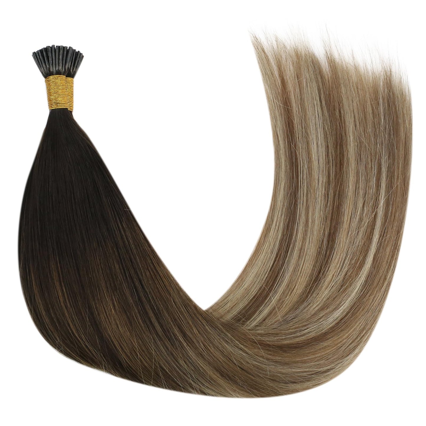 REMY premium Micro Link Hair Extensions Highlight Micro Loop Hair Extensions Real Human Hair Light Brown Highlights Blonde Micro Extensions Real Human Hair Add Hair Volume 18 Inch 50s/50g