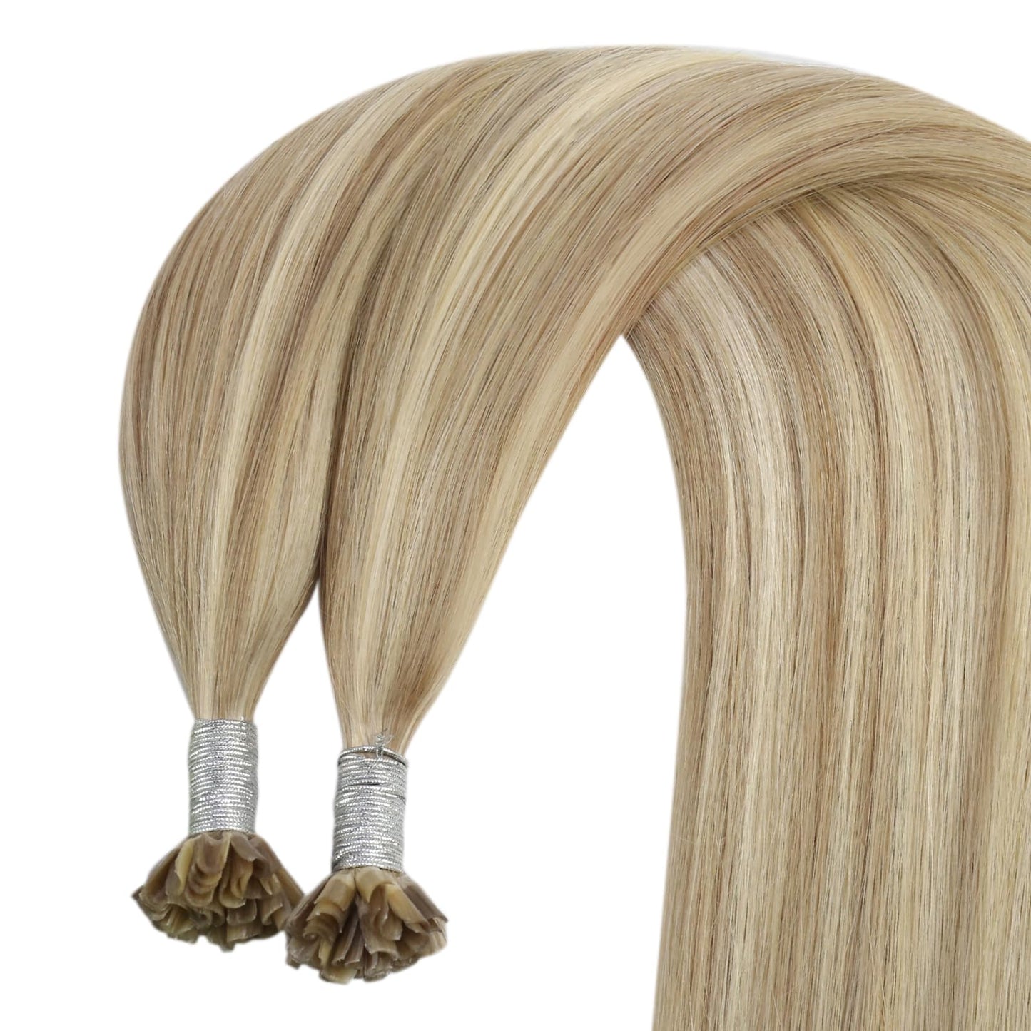 REMY premium Micro Link Hair Extensions Highlight Micro Loop Hair Extensions Real Human Hair Light Brown Highlights Blonde Micro Extensions Real Human Hair Add Hair Volume 18 Inch 50s/50g