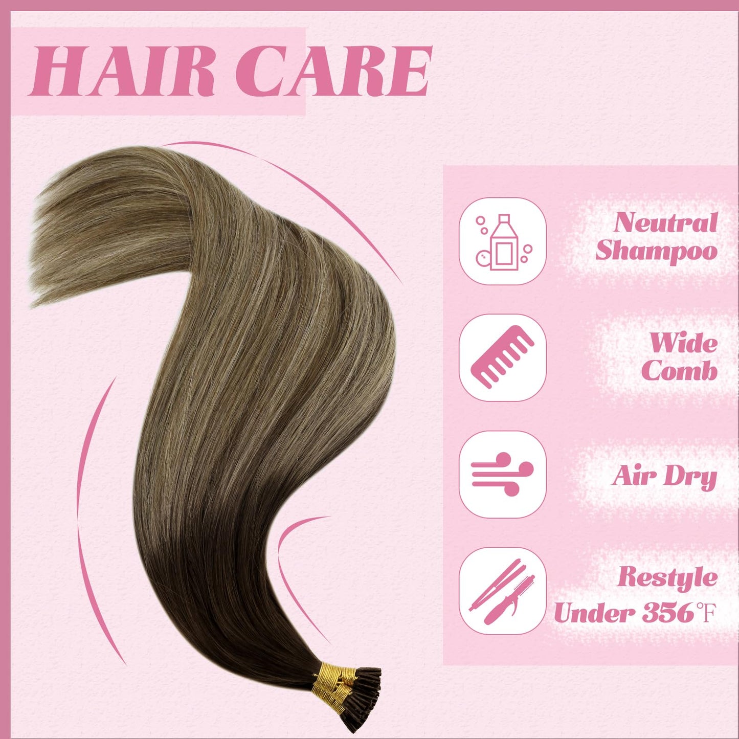 REMY premium Micro Link Hair Extensions Highlight Micro Loop Hair Extensions Real Human Hair Light Brown Highlights Blonde Micro Extensions Real Human Hair Add Hair Volume 18 Inch 50s/50g