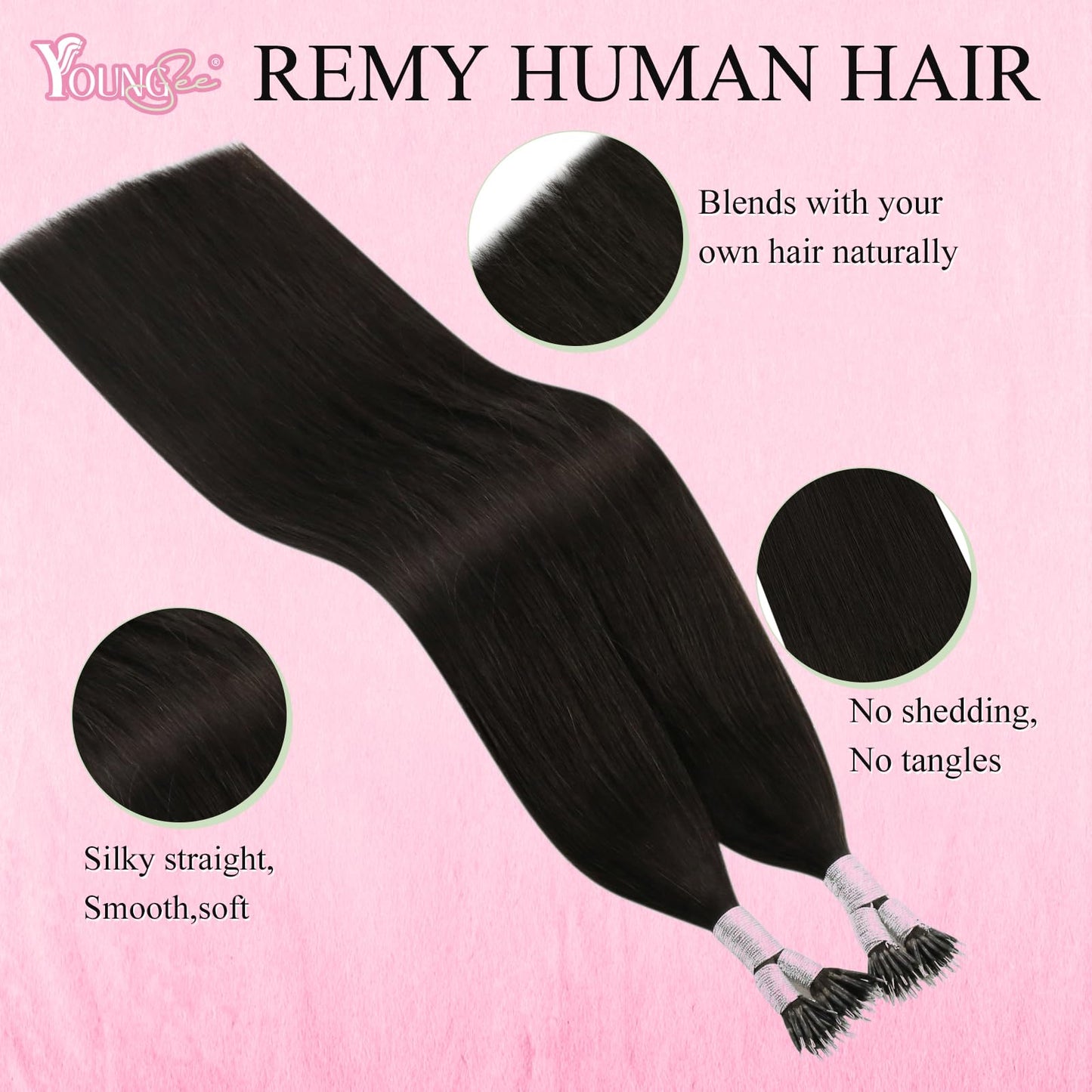 REMY premium Micro Link Hair Extensions Highlight Micro Loop Hair Extensions Real Human Hair Light Brown Highlights Blonde Micro Extensions Real Human Hair Add Hair Volume 18 Inch 50s/50g