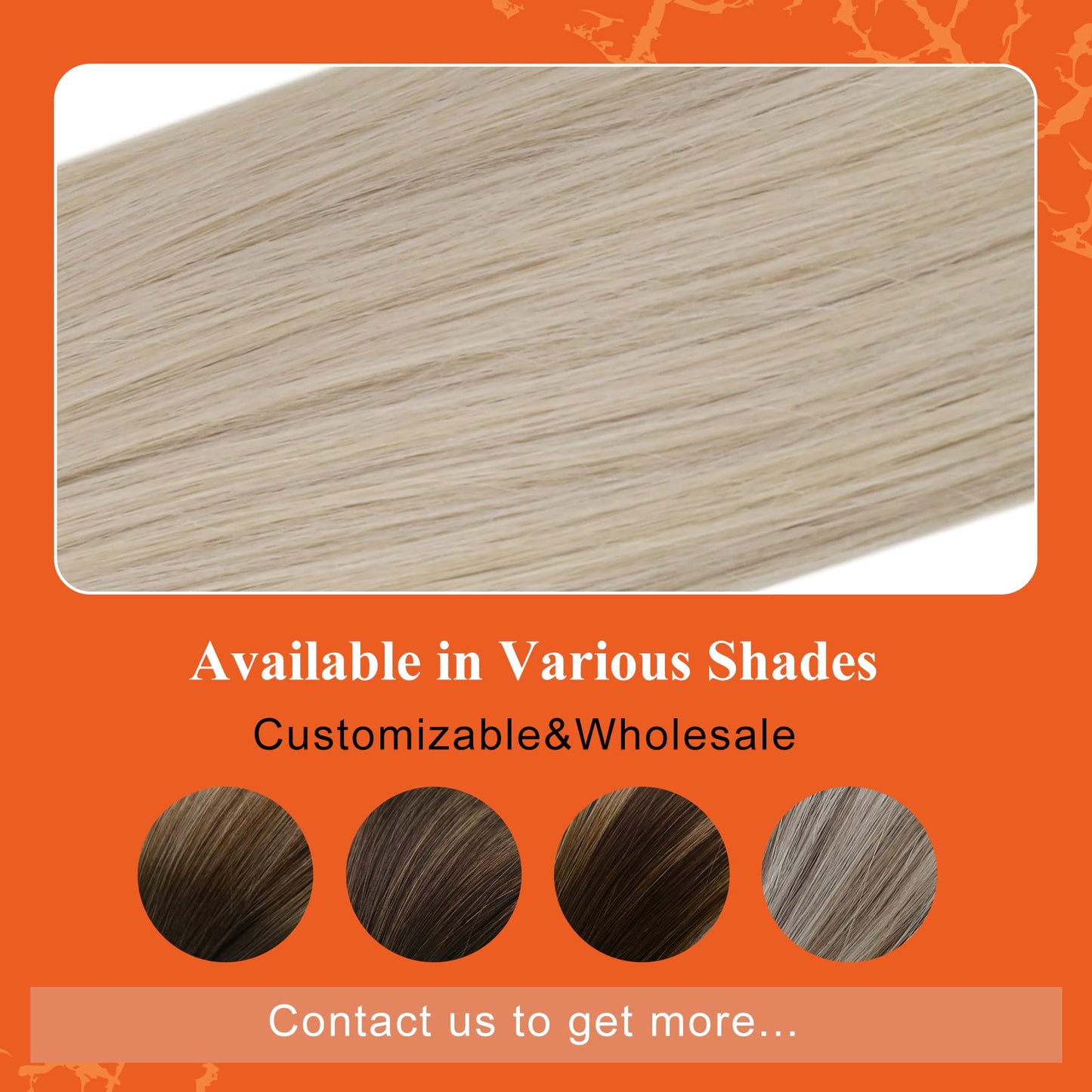 Full Shine Cold Fusion Prebonded Human Hair Extensions with Microbeads Color 18 Ash Blonde Highlighted 613 Blonde Micro Link Straight Hair 22 Inch Natural Hair Extensions for Women 50 Strands