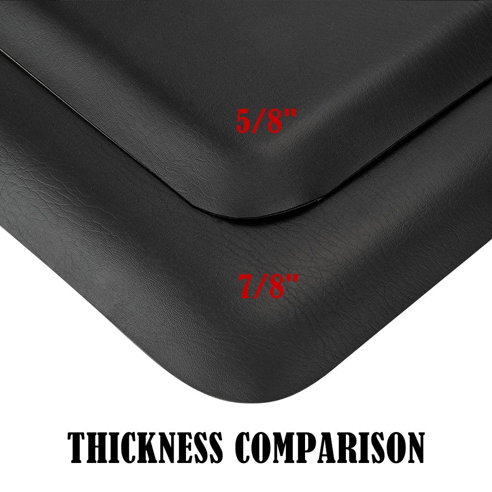 Mefeir 3' x 5' - 7/8'' Thick Salon Anti Fatigue Mat for Hair Stylist, Rectangle Comfort Barber Shop Beauty Floor Mats Under Styling Chair