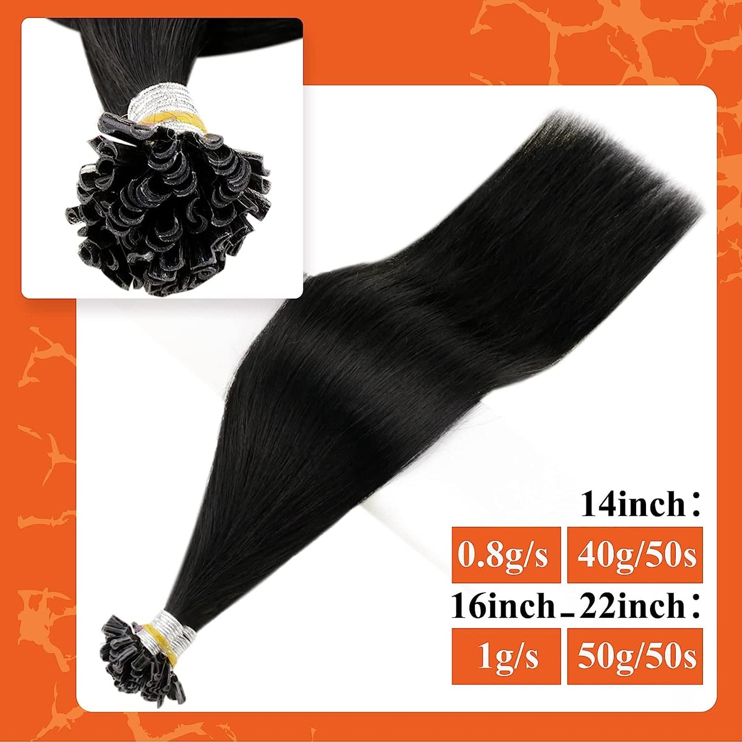 Full Shine Cold Fusion Prebonded Human Hair Extensions with Microbeads Color 18 Ash Blonde Highlighted 613 Blonde Micro Link Straight Hair 22 Inch Natural Hair Extensions for Women 50 Strands
