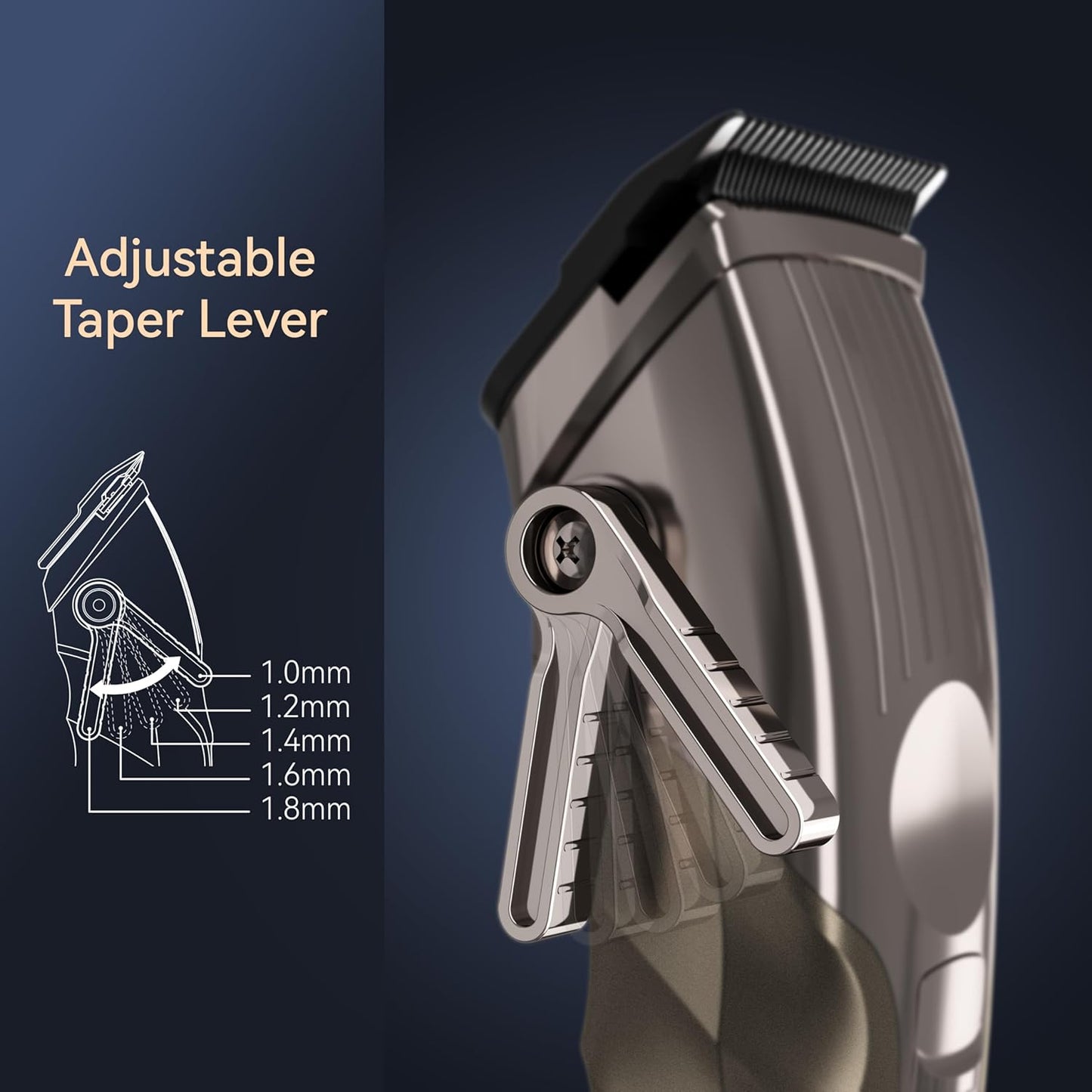Opove H6 Professional Cordless Hair Clipper/Trimmer for Men - Salon Quality Haircutting Tool for Barbers, Stylists, Men, and Women, 3.5H Runtime with LCD Screen (Agate Gray)