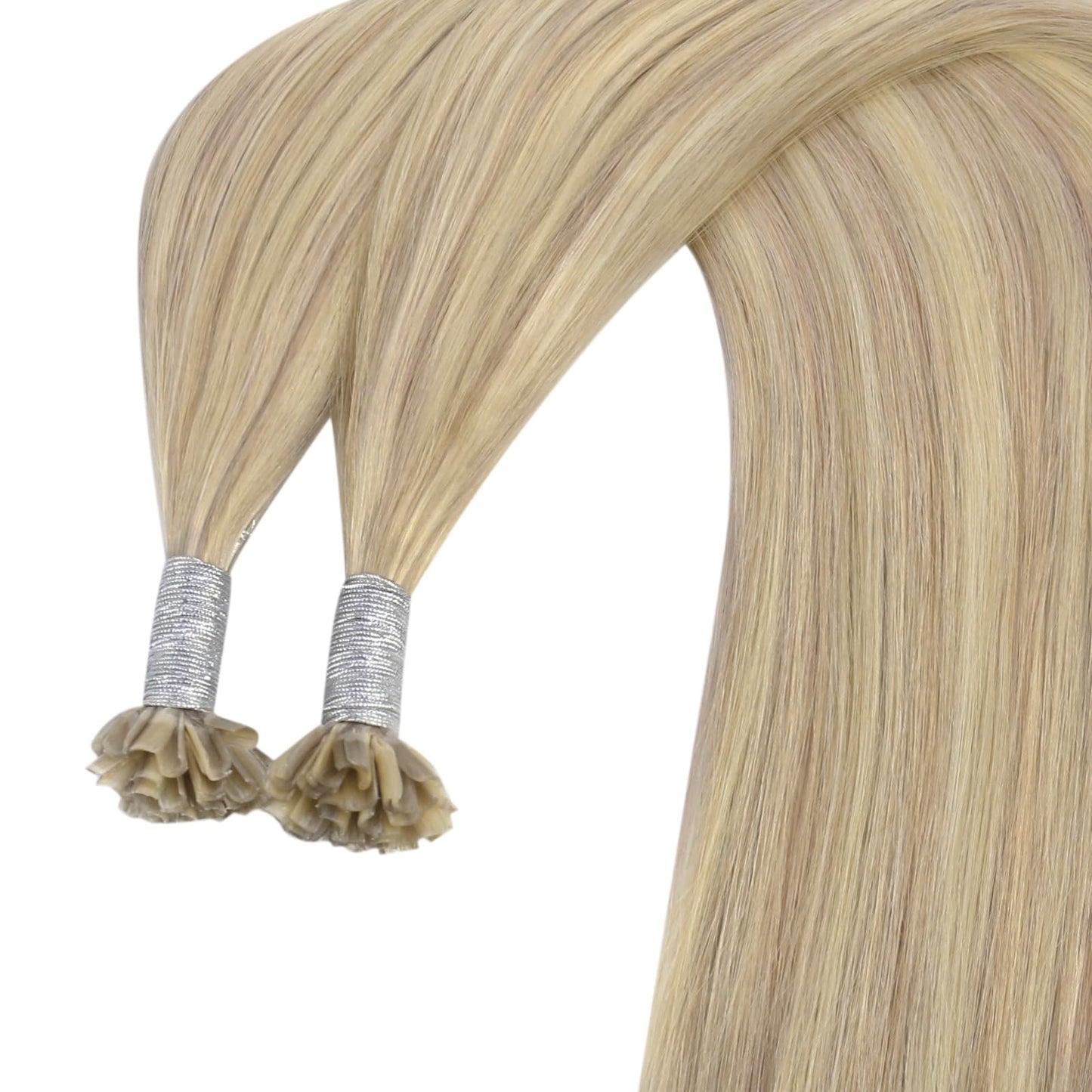 REMY premium Micro Link Hair Extensions Highlight Micro Loop Hair Extensions Real Human Hair Light Brown Highlights Blonde Micro Extensions Real Human Hair Add Hair Volume 18 Inch 50s/50g