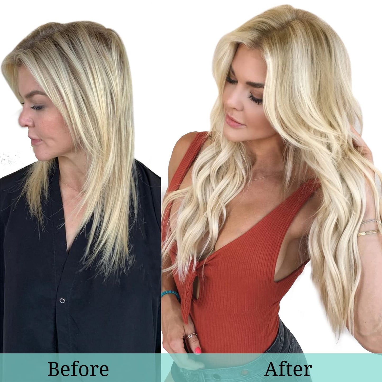 DOORES Seamless Clip in Hair Extensions Real Human Hair, Jet Black 150g 7pcs 20 Inch, Hair Extensions Clip in Human Hair Extensions Clip ins with Thin Weft Thick Straight Hair