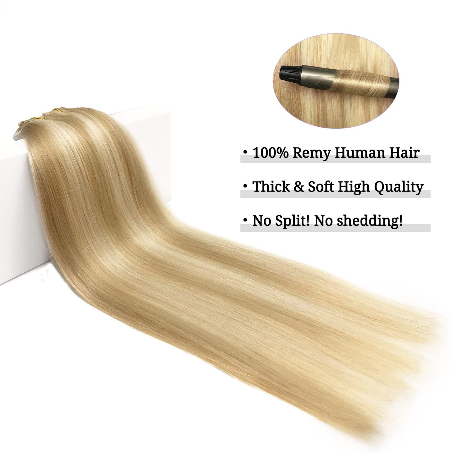 DOORES Seamless Clip in Hair Extensions Real Human Hair, Jet Black 150g 7pcs 20 Inch, Hair Extensions Clip in Human Hair Extensions Clip ins with Thin Weft Thick Straight Hair