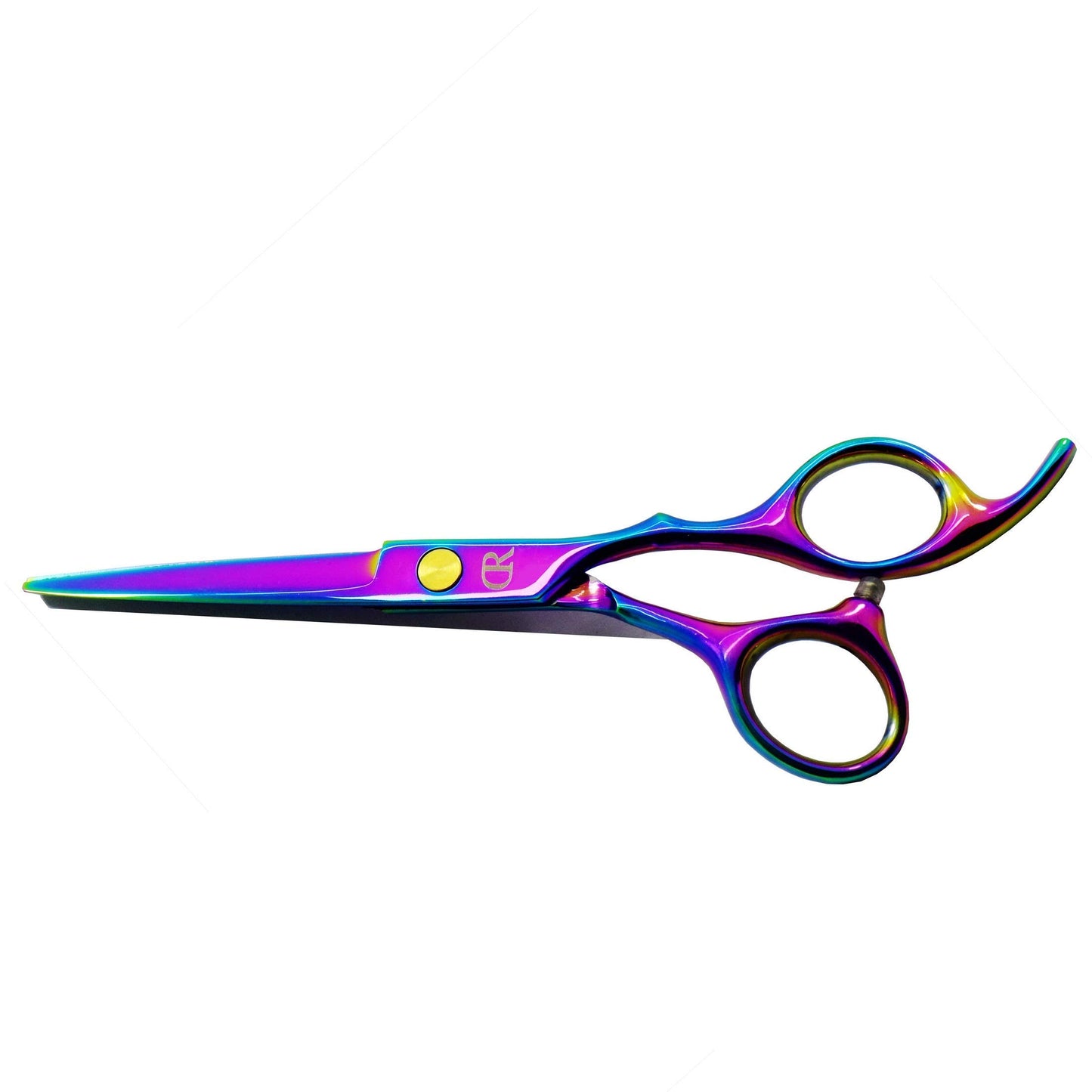 Professional Hair Cutting Shears,6 Inch Barber Hair Cutting Scissors Sharp Blades Hairdresser Haircut for Women/Men/Kids 420c Stainless Steel Rainbow Color(A)
