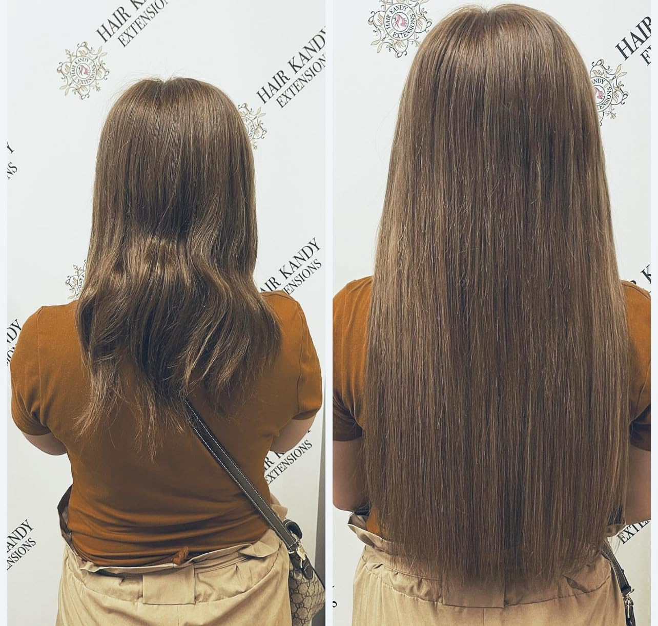 Hair Kandy Extensions - Luxurious 100% Vietnamese Human Hair - Silky - Soft - Natural Cuticle Intact - 20 inches - Light Brown (Light Brown, 20inch-50g