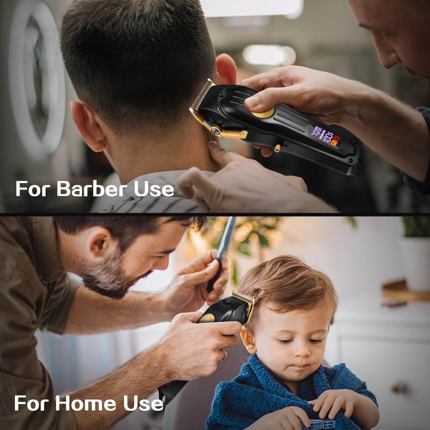 CIICII Mens Hair Clippers and Trimmers Set, Professional Cordless Barber Clippers for Hair Cutting Kit (Rechargeable USB Adjustable Beard & Hair Trimmer Haircut Kit) Clippers for Men DIY Home Salon