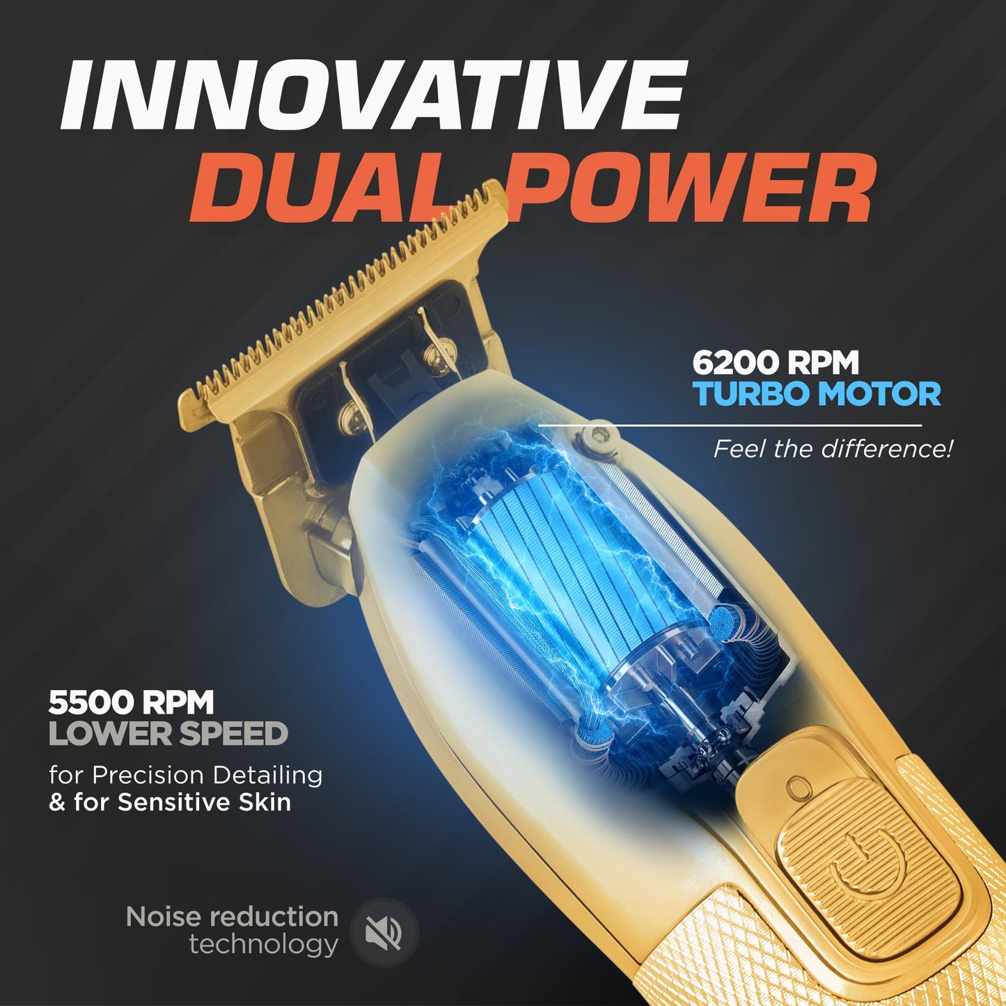 Fagaci Cordless Trimmers for Barbers - Turbo Power with Precise Cutting, Hair Liners for Men Clippers, T-Blade Trimmer for Men, Professional Zero Gapped Hair Trimmer for Men, T-Outliner Barber Trimmer
