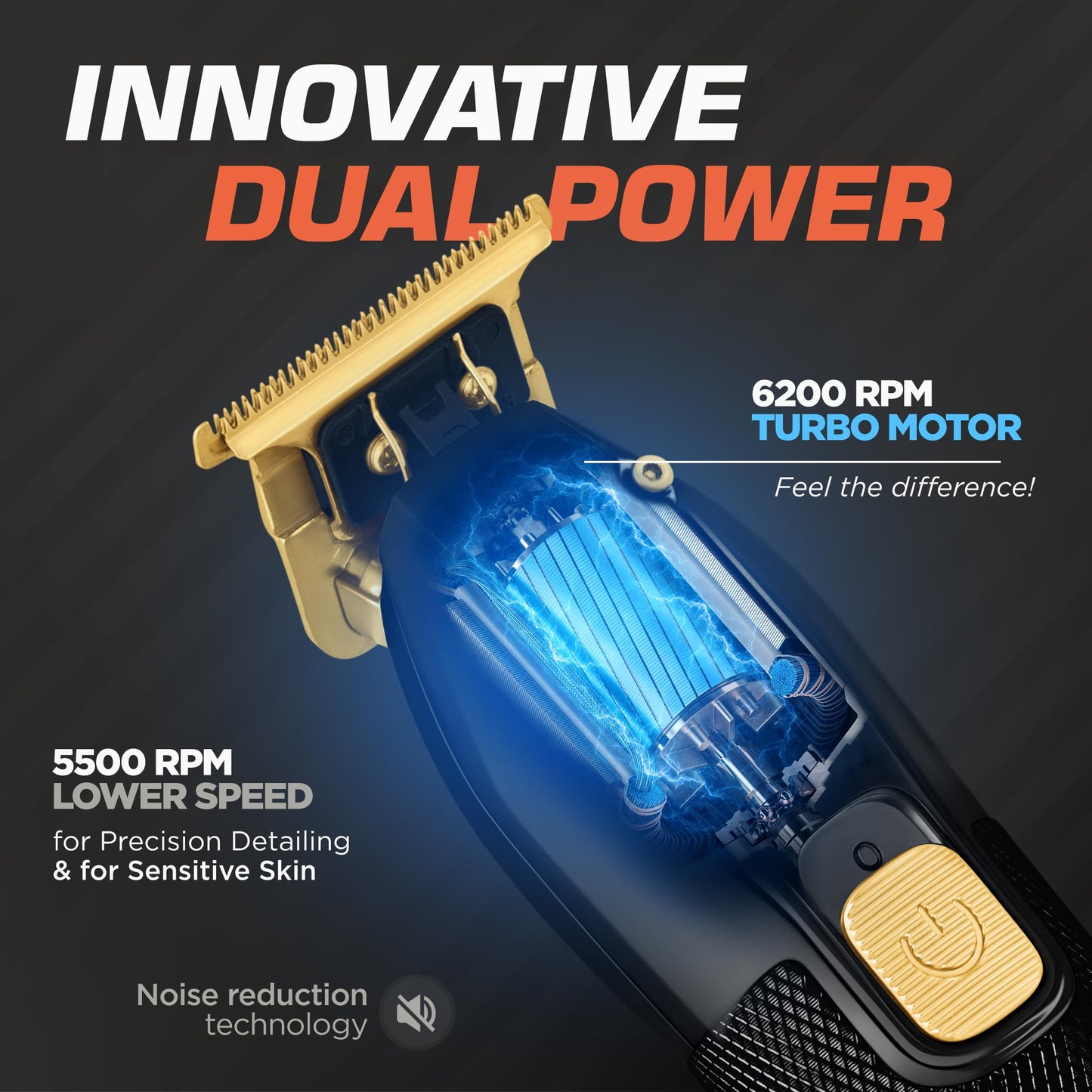 Fagaci Cordless Trimmers for Barbers - Turbo Power with Precise Cutting, Hair Liners for Men Clippers, T-Blade Trimmer for Men, Professional Zero Gapped Hair Trimmer for Men, T-Outliner Barber Trimmer