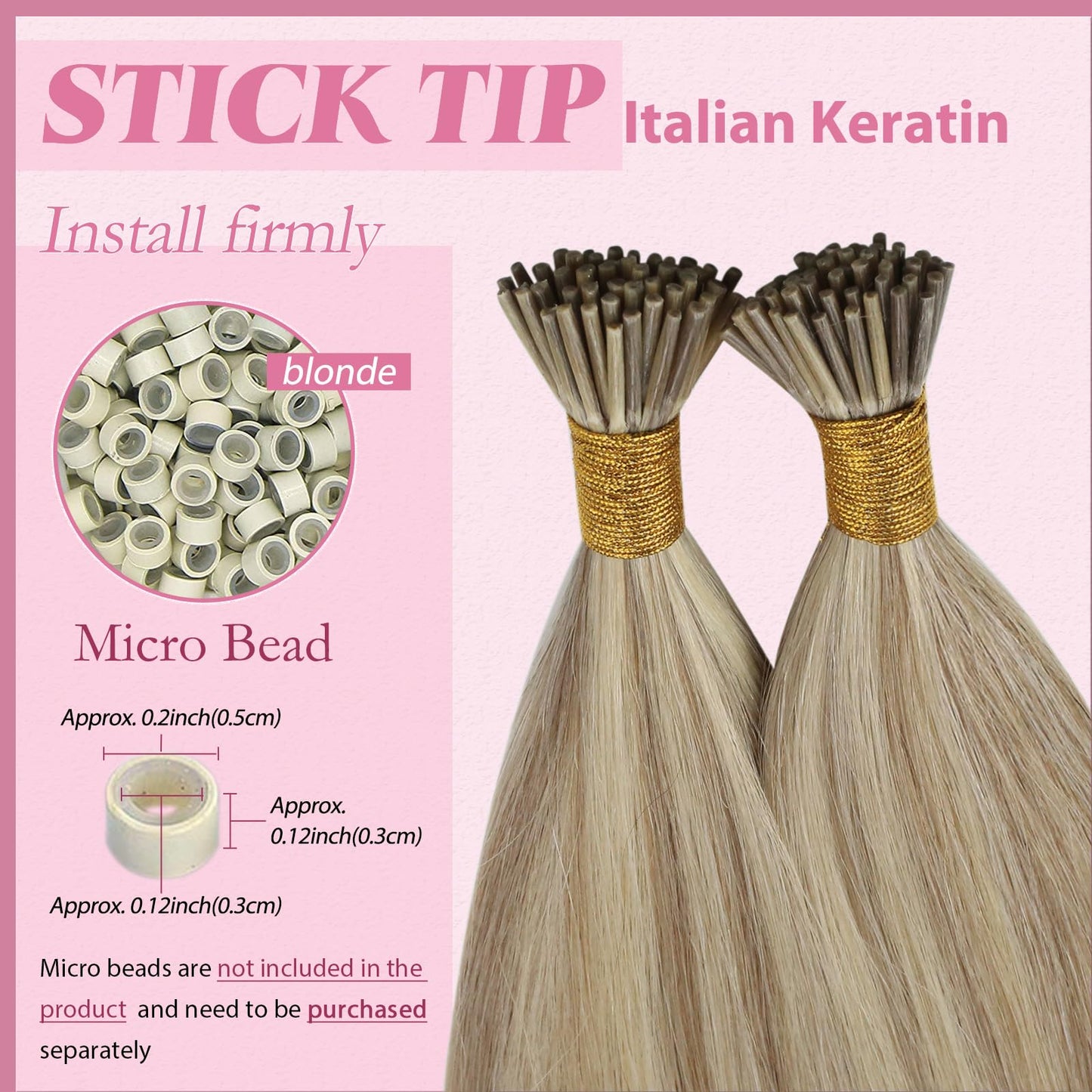 REMY premium Micro Link Hair Extensions Highlight Micro Loop Hair Extensions Real Human Hair Light Brown Highlights Blonde Micro Extensions Real Human Hair Add Hair Volume 18 Inch 50s/50g