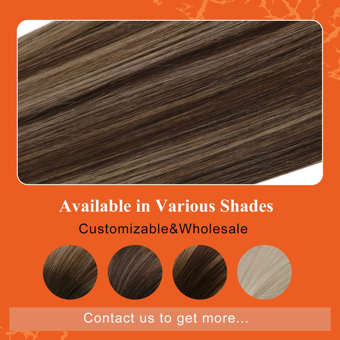 Full Shine Cold Fusion Prebonded Human Hair Extensions with Microbeads Color 18 Ash Blonde Highlighted 613 Blonde Micro Link Straight Hair 22 Inch Natural Hair Extensions for Women 50 Strands