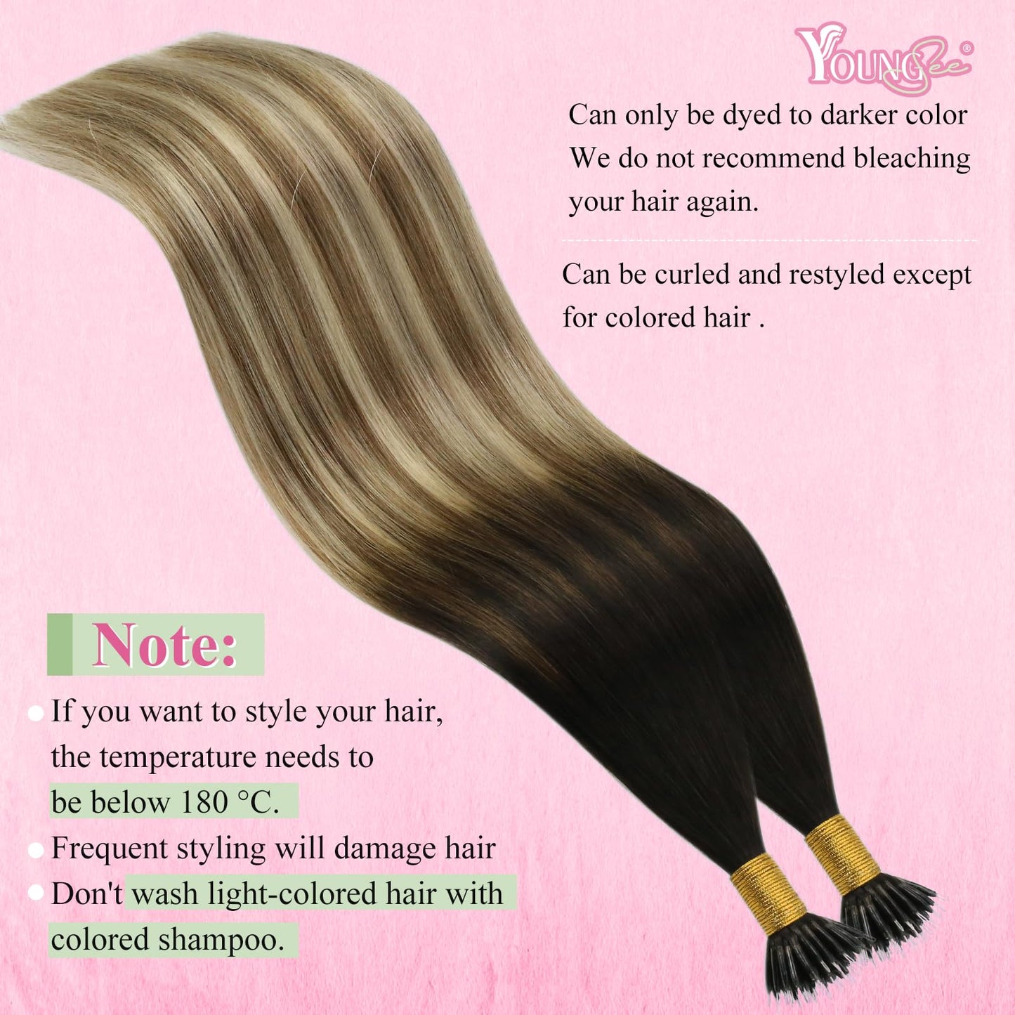 REMY premium Micro Link Hair Extensions Highlight Micro Loop Hair Extensions Real Human Hair Light Brown Highlights Blonde Micro Extensions Real Human Hair Add Hair Volume 18 Inch 50s/50g