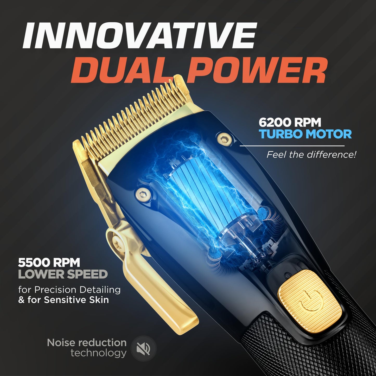 Fagaci Professional Hair Clippers for Barbers with Precise Cutting, Turbo Power Cordless Hair Clippers for Men Professional, Clippers for Hair Cutting, Maquina de Cortar Cabello, Men Hair Clippers Kit