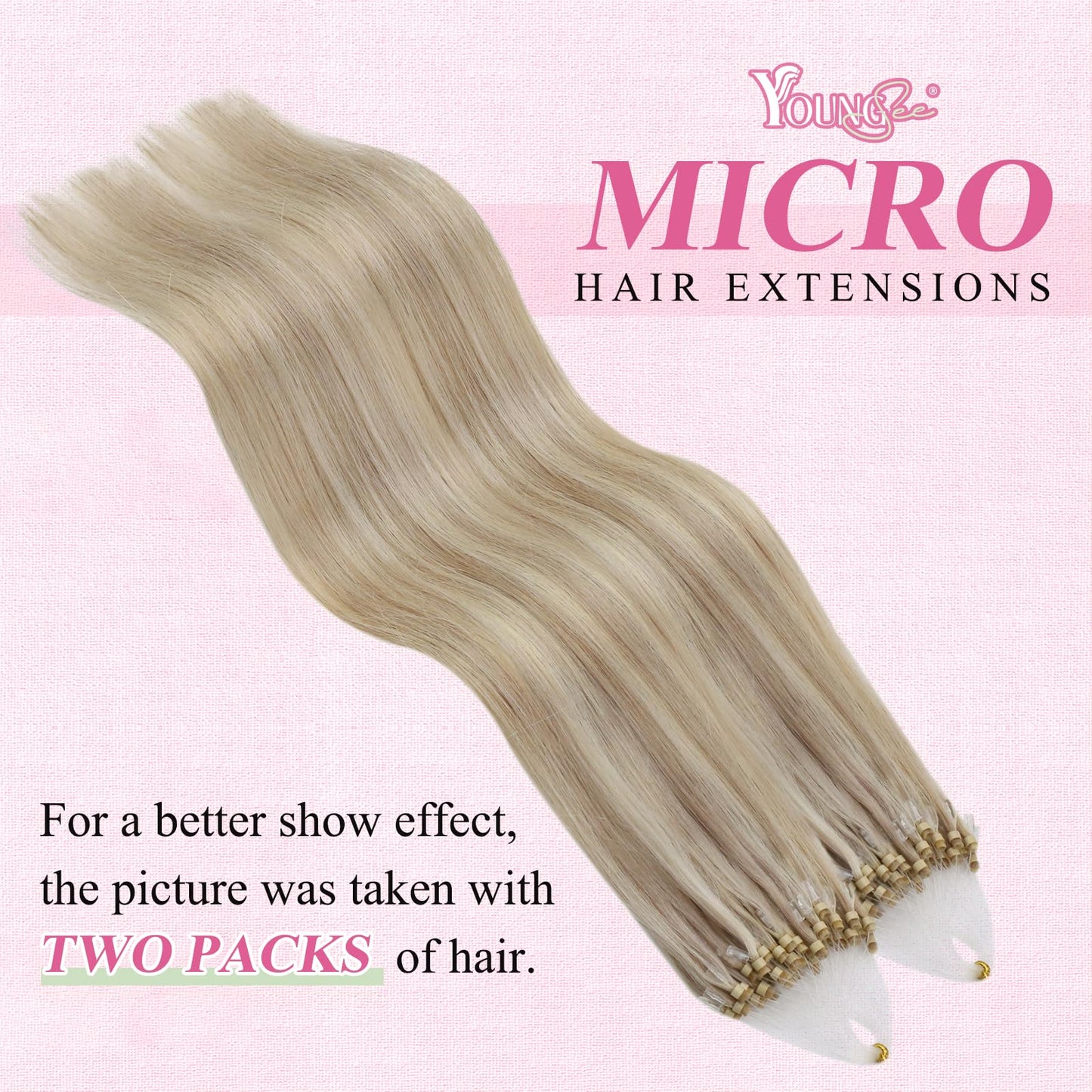 REMY premium Micro Link Hair Extensions Highlight Micro Loop Hair Extensions Real Human Hair Light Brown Highlights Blonde Micro Extensions Real Human Hair Add Hair Volume 18 Inch 50s/50g