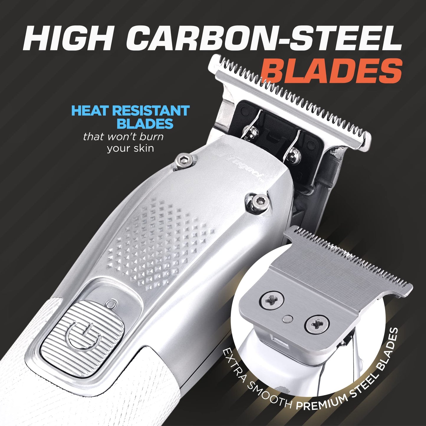 Fagaci Cordless Trimmers for Barbers - Turbo Power with Precise Cutting, Hair Liners for Men Clippers, T-Blade Trimmer for Men, Professional Zero Gapped Hair Trimmer for Men, T-Outliner Barber Trimmer