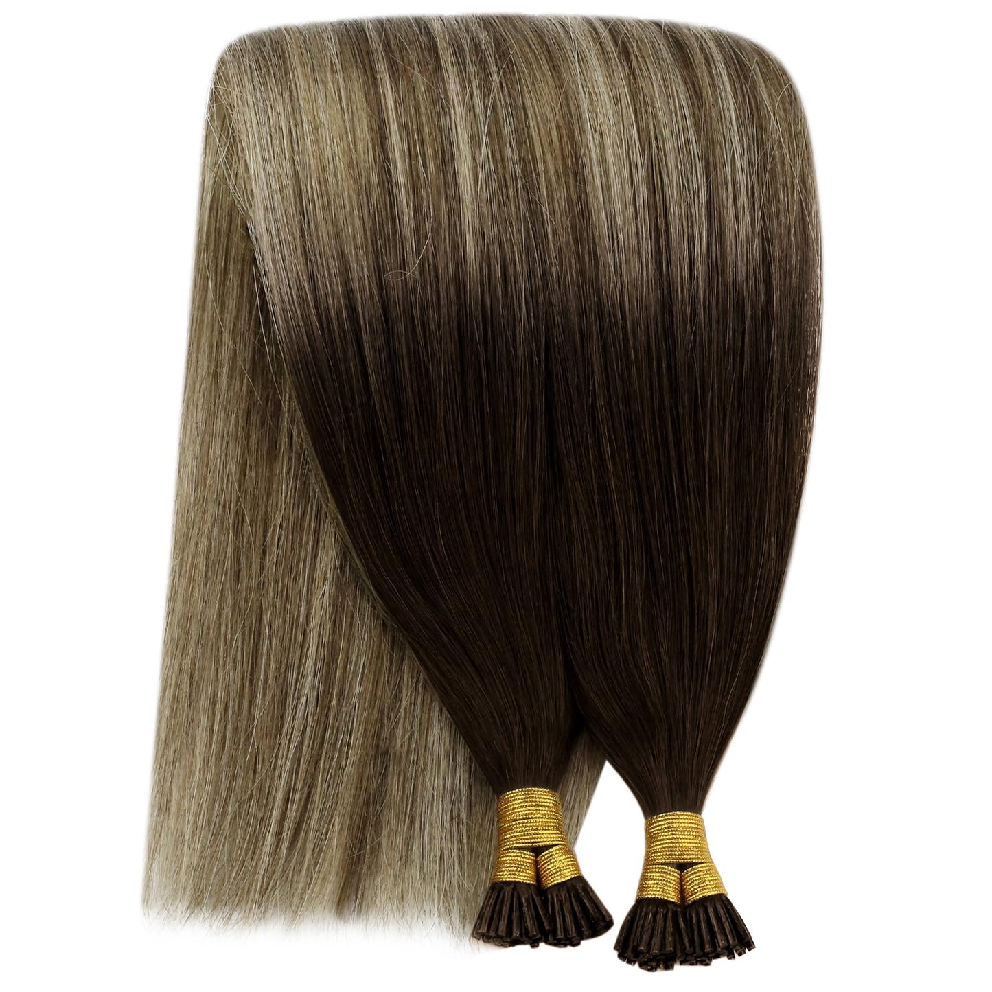 REMY premium Micro Link Hair Extensions Highlight Micro Loop Hair Extensions Real Human Hair Light Brown Highlights Blonde Micro Extensions Real Human Hair Add Hair Volume 18 Inch 50s/50g