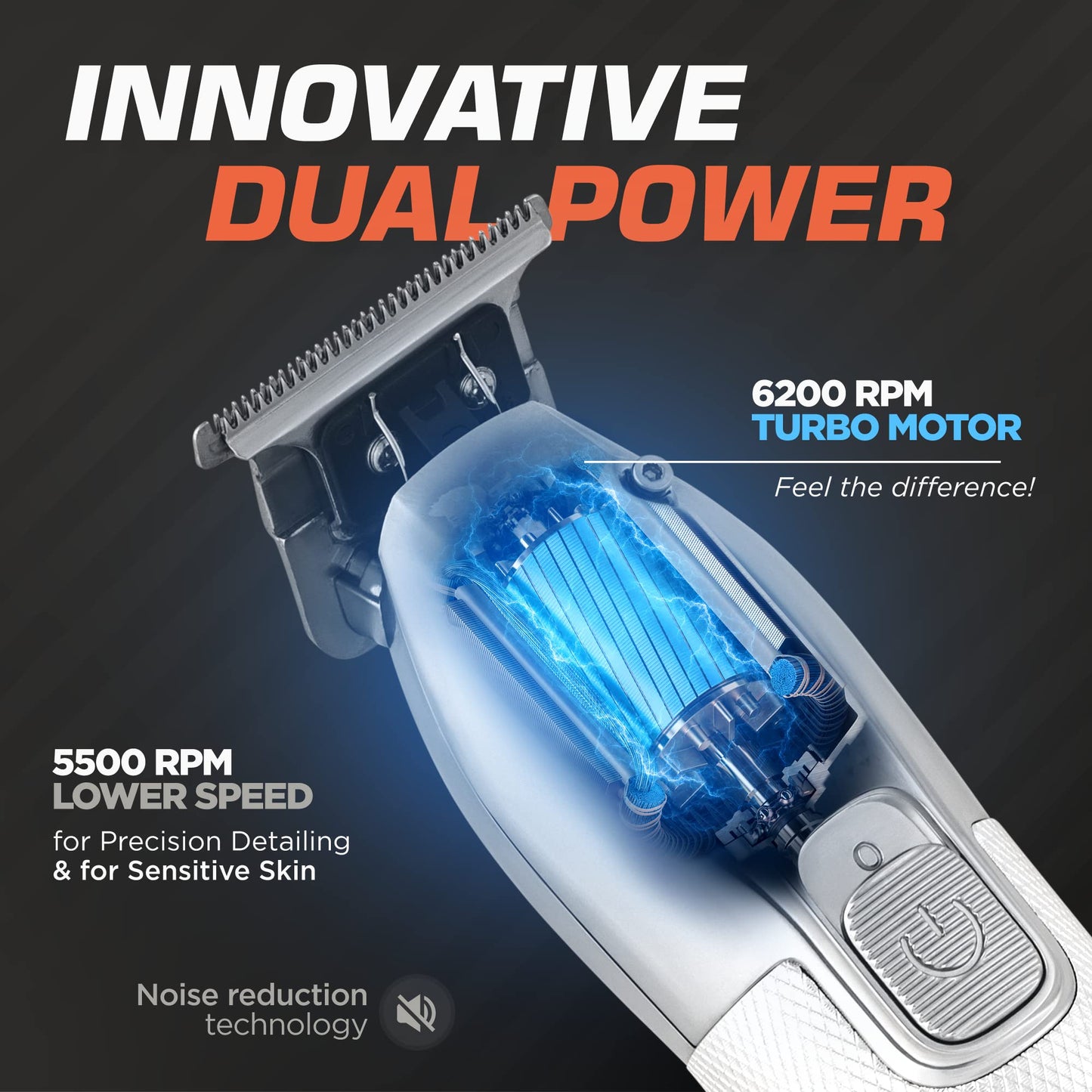 Fagaci Cordless Trimmers for Barbers - Turbo Power with Precise Cutting, Hair Liners for Men Clippers, T-Blade Trimmer for Men, Professional Zero Gapped Hair Trimmer for Men, T-Outliner Barber Trimmer