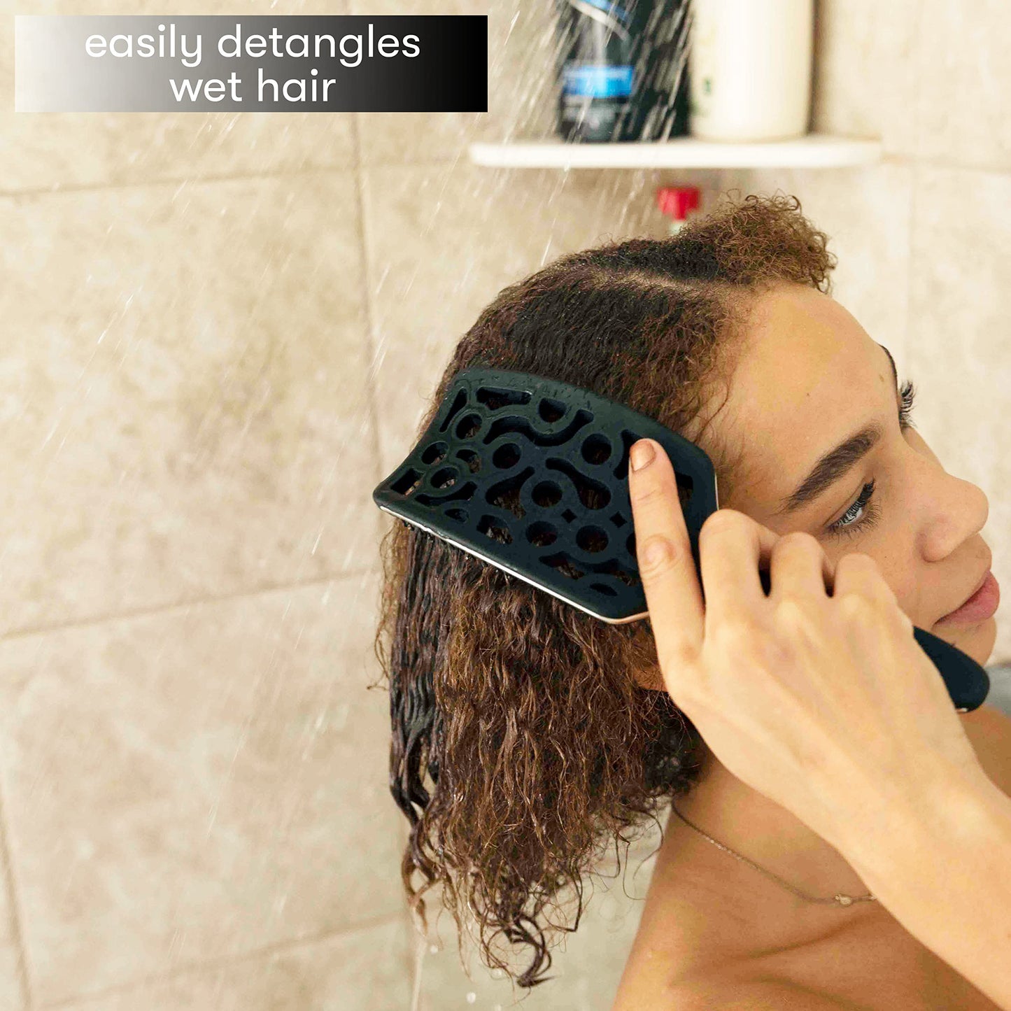 FRAMAR Professional Wet Hair Brush - Vented Hair Brush For Women, Curved Hair Detangler Brush, Blow Dry Brush, Hair Brush Dryer, Brosse a Cheveux, Curly Hair Brush Hair Dryer, Detangling Hair Brush