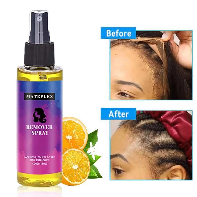 Wig Glue Remover Spray Fast Acting Tape In Hair Extensions Adhesive Remover Hair Glue Remover For Frontal Hairpiece Toupee