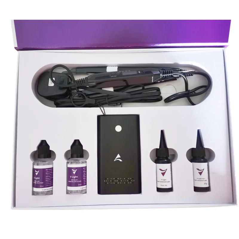 V Light Technology Hair Extension Tool for Tape Hair Pieces Easy-to-Use Connector with V Light Technology for Human Hair Extensi