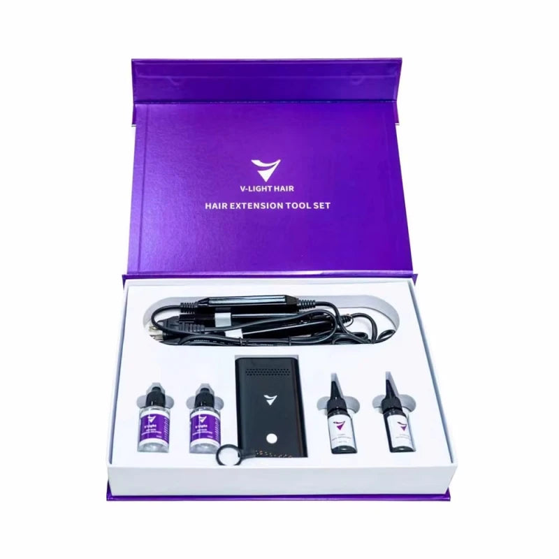 V Light Technology Hair Extension Tool for Tape Hair Pieces Easy-to-Use Connector with V Light Technology for Human Hair Extensi