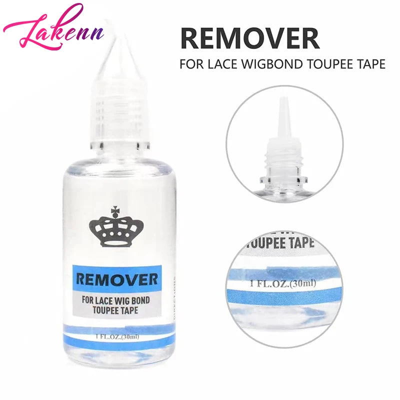 Wig Glue Remover 3 Bottles - 30Ml 1Oz Tape Hair Extension Remover Clear Adhesive Tape Liquid Glue Remover Solvent
