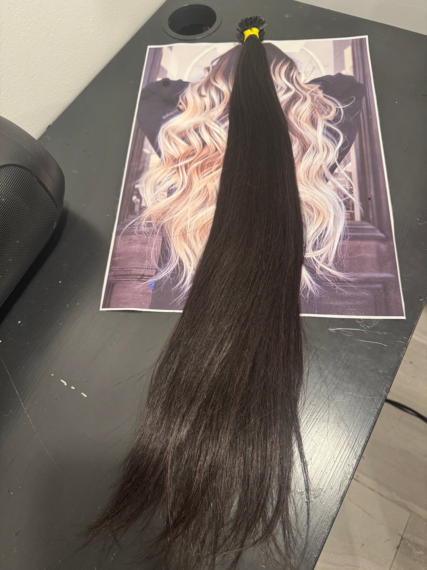 Extensions russe 22’’ noir #1 100g kératine