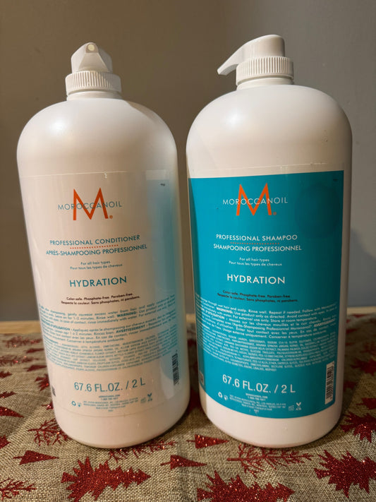 Duo 2L moroccanoil shampoing et après shampoing.hydratant