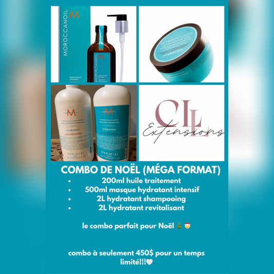 Mega combo de Noël moroccanoil gros format temps limité !