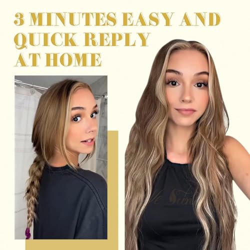 Clip in Hair Extensions Remy Human Hair Extensions for Women Real Hair Clip in Extensions Double Weft Dark Brown Balayage Medium Brown (12 inch-5pcs/80g, 14-24 inch-7pcs/120g)