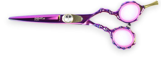 Hair Cutting Scissors, 5.5" Professional Razor Edge Titanium Coated (Multi Color Pink) Hairdressing Shears Hair Barber Scissor Personal/Professional Use 440C Japanese Surgical Stainless by DreamCut