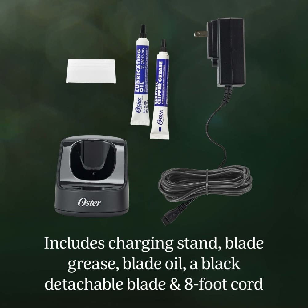 Oster Professional Cordless Hair Clippers, Classic 76 for Barbers and Hair Cutting with Detachable Blade, Burgundy