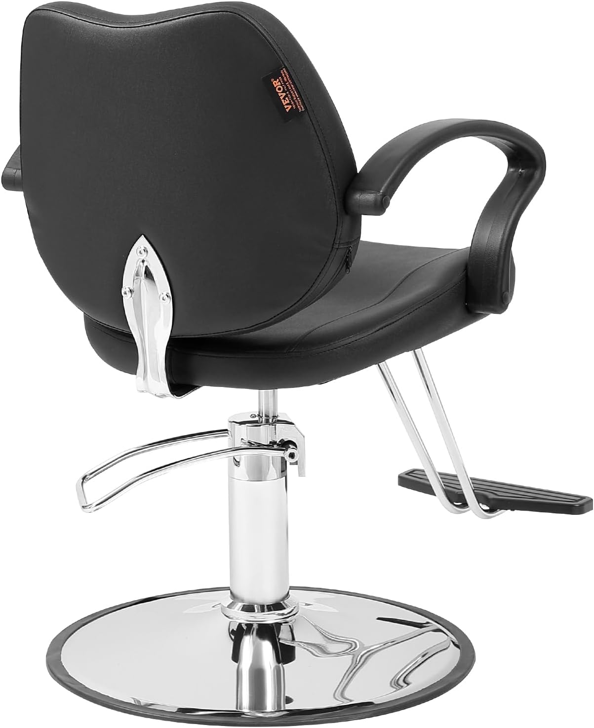 VEVOR Salon Chair, Barber Chair for Hair Stylist, Styling Chair with Heavy Duty Hydraulic Pump, 360° Swivel Hair Salon Chair with Footrest for Beauty Spa Shampoo, Max Load Weight 330 lbs, Black