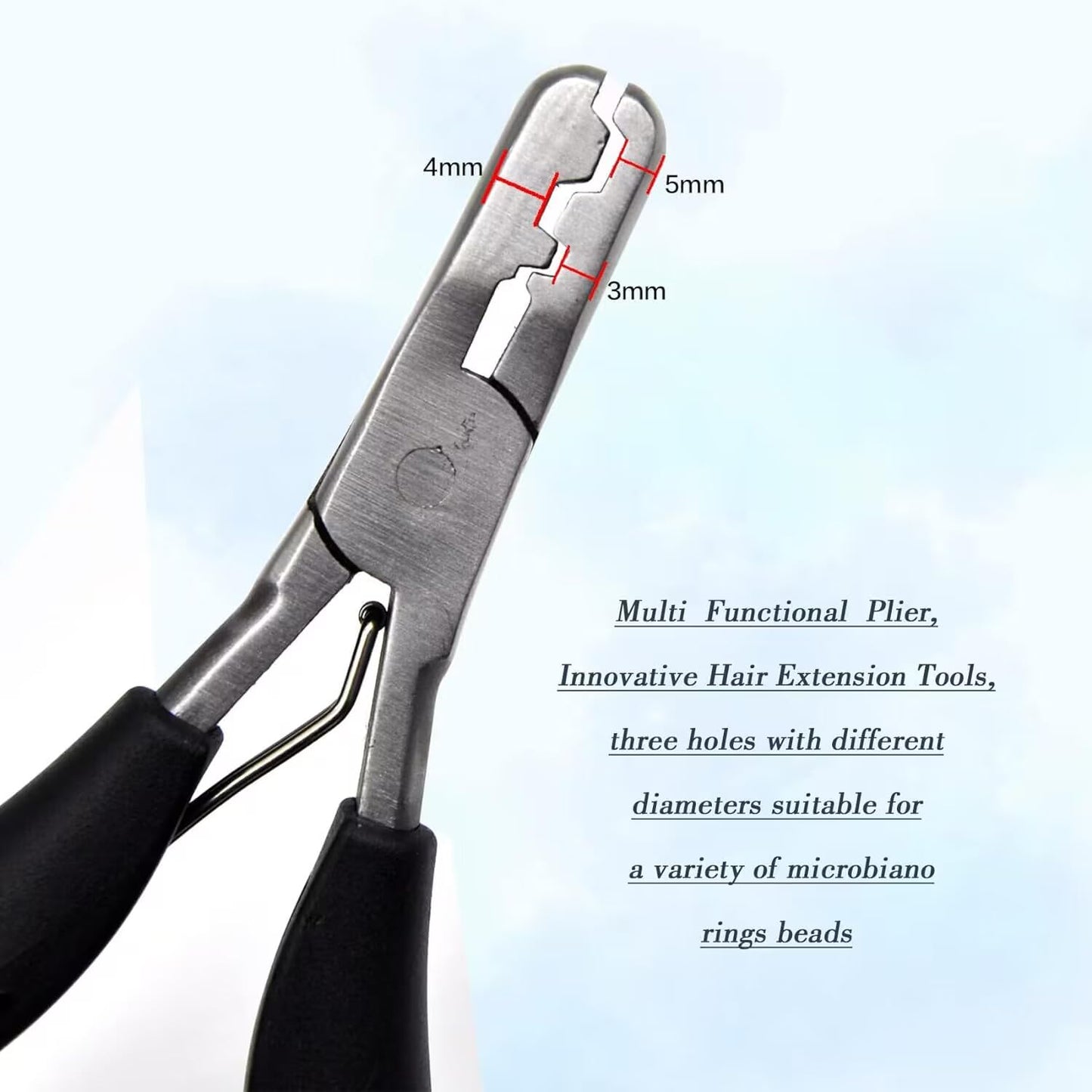 Fusion Hair Extension Crusher Hair Extension Remove Tool for Keratin Hair Extensions Microlink Beads Tool