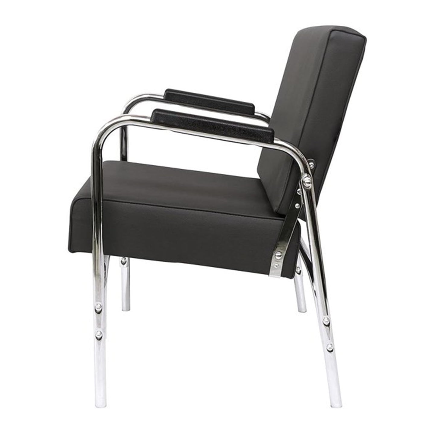 Chromium 'Ella' Professional Auto Recline Shampoo Chair [5028] by PureSana, Premium Vinyl Material, High Density Foam Cushions and Durable Steel Construction.