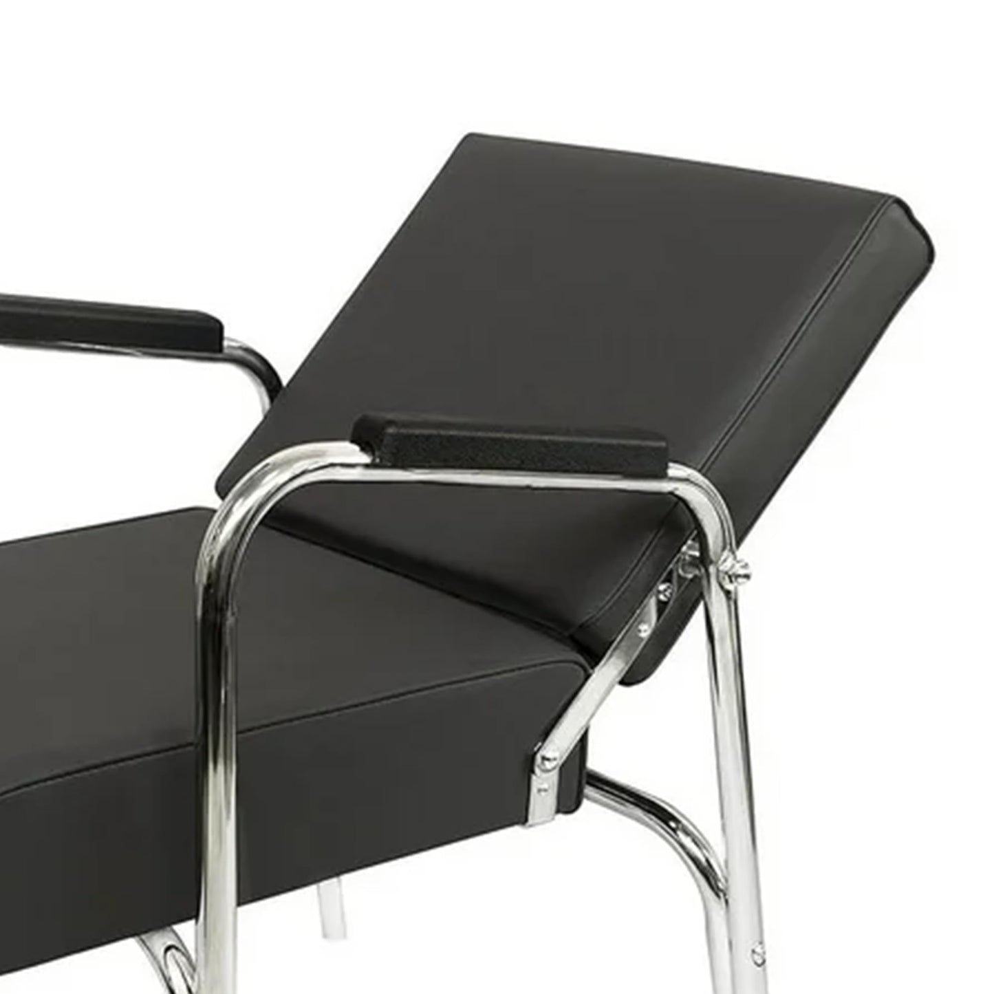 Chromium 'Ella' Professional Auto Recline Shampoo Chair [5028] by PureSana, Premium Vinyl Material, High Density Foam Cushions and Durable Steel Construction.