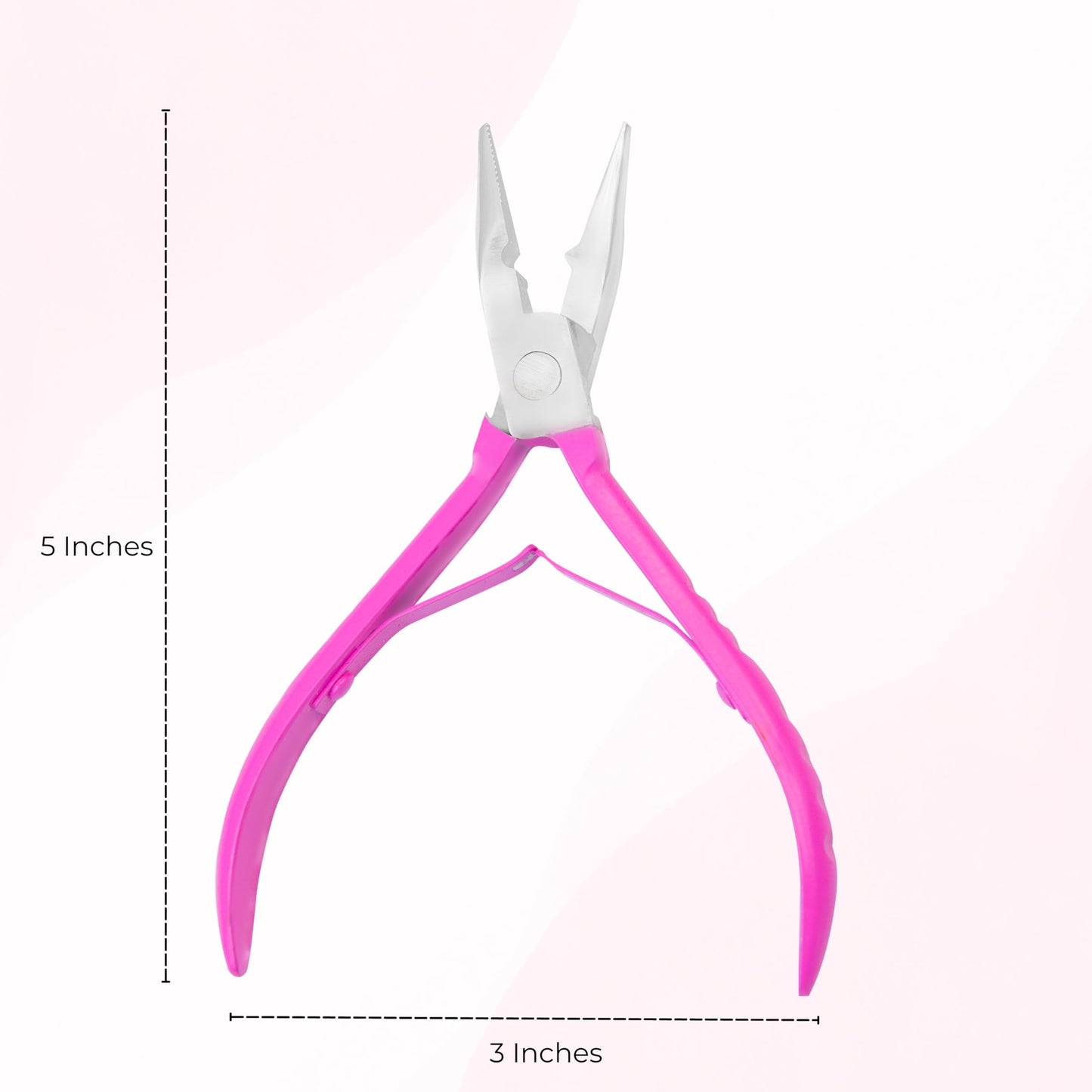 SIVOTE Hair Extension Beads Closer Plier Pink - Multi Functional Tool Kit for Micro Links, Micro Rings, Feather Extensions, and Seamless Beads Closure