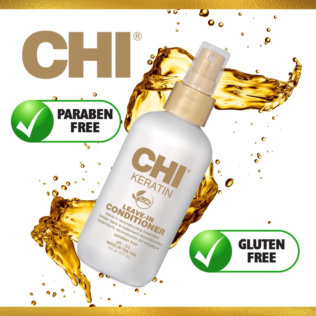 CHI Keratin LeaveIn Conditioner, 6 oz