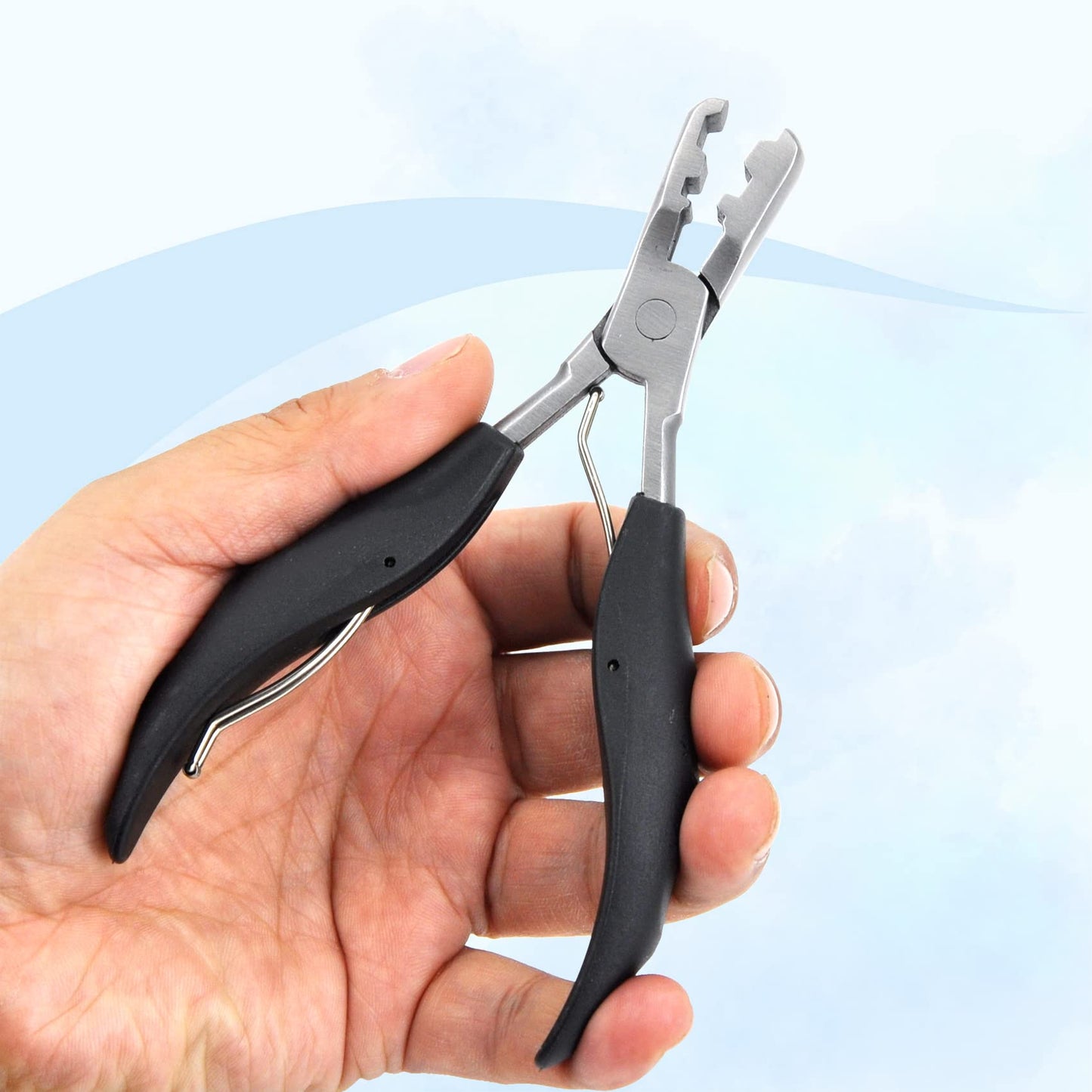 Fusion Hair Extension Crusher Hair Extension Remove Tool for Keratin Hair Extensions Microlink Beads Tool