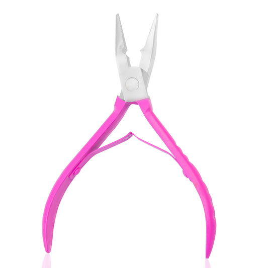 SIVOTE Hair Extension Beads Closer Plier Pink - Multi Functional Tool Kit for Micro Links, Micro Rings, Feather Extensions, and Seamless Beads Closure