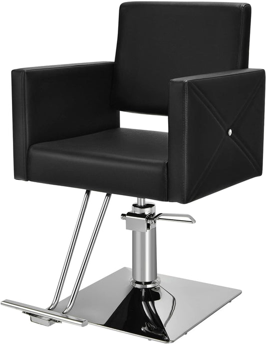 DORTALA Salon Chair for Hair Stylist, Adjustable Multi-purpose Barber Chair with Hydraulic Pump, 360 Degrees Swivel, Classic Styling Beauty Spa Equipment for Women & Men, 330 LBS, Black