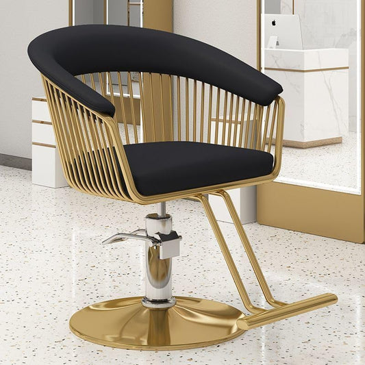 OSmari Salon Chair Heavy Duty for Stylist,Barber 360 Degree Swivel, Hydraulic Pump Hair Cutting, Beauty Spa Styling Hairdressing Tattoo Equipment,Black