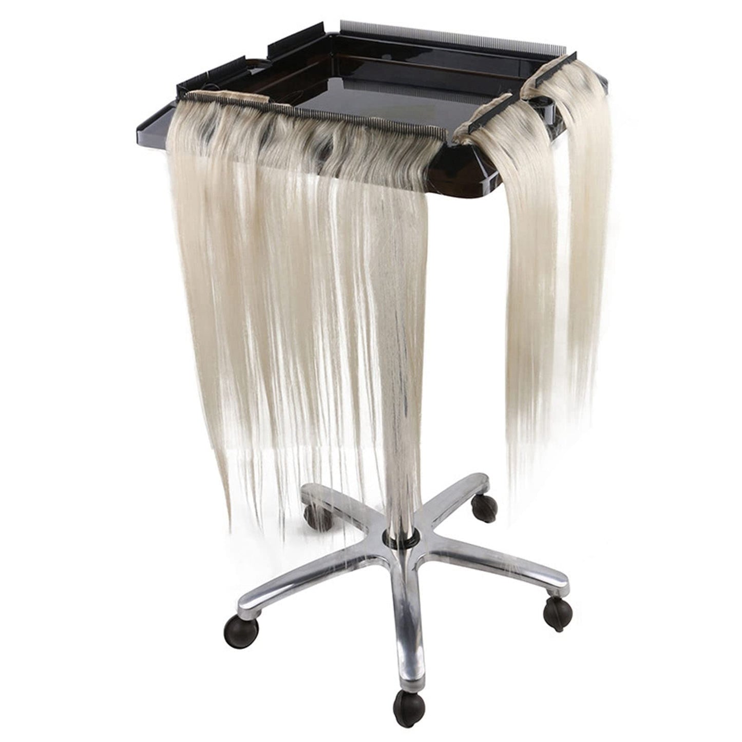 Extension Trolly,Hair Extension Holder,Hair Extension Tray,Hair Extension Tray Cart on Wheels,Wigs and Peripheral Products