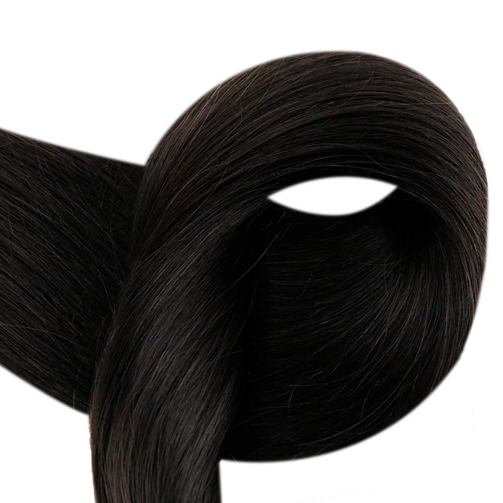 Full Shine Cold Fusion Prebonded Human Hair Extensions with Microbeads Color 18 Ash Blonde Highlighted 613 Blonde Micro Link Straight Hair 22 Inch Natural Hair Extensions for Women 50 Strands