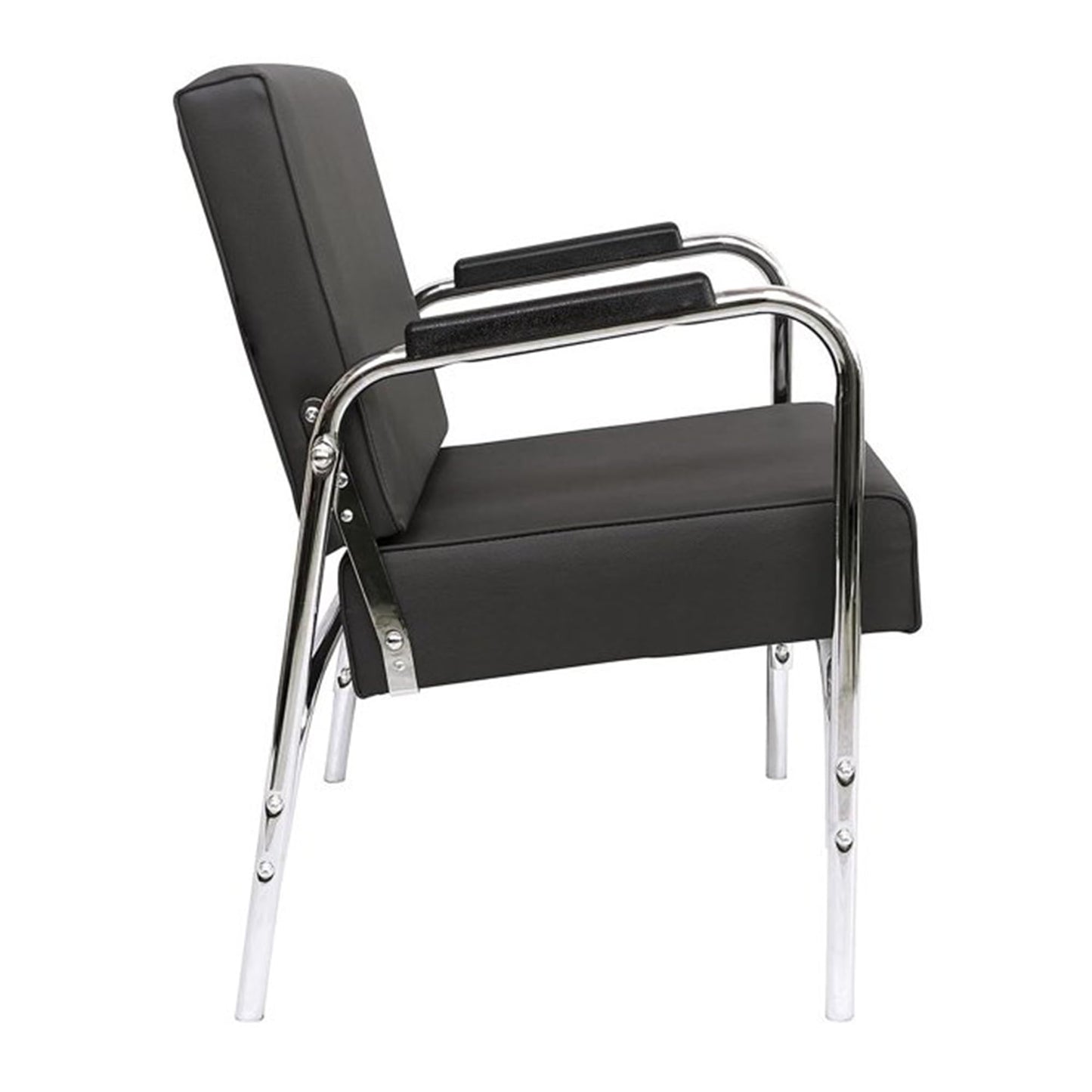 Chromium 'Ella' Professional Auto Recline Shampoo Chair [5028] by PureSana, Premium Vinyl Material, High Density Foam Cushions and Durable Steel Construction.